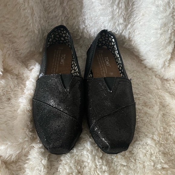 Toms sequined black flats - Picture 2 of 4